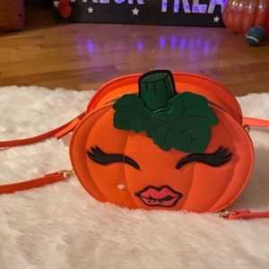 Betsey Johnson Pumpkin Cross Body Bag